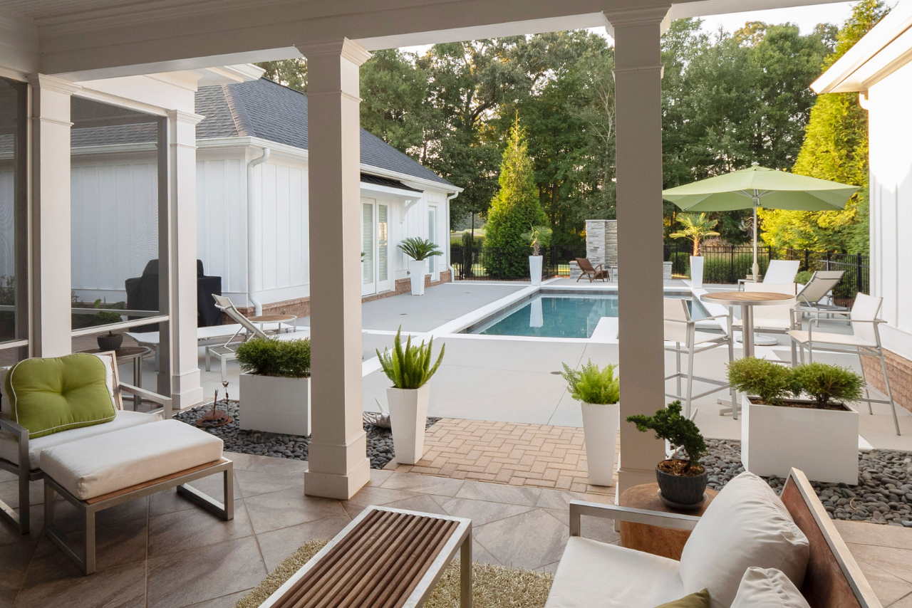 modern patio